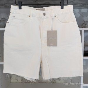 Everlane The Way-High Jean Short Bone White Canvas US 29 Women NWT Sustainable